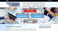 Desktop Screenshot of constructionnotebook.com