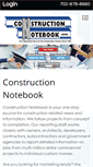 Mobile Screenshot of constructionnotebook.com