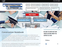 Tablet Screenshot of constructionnotebook.com